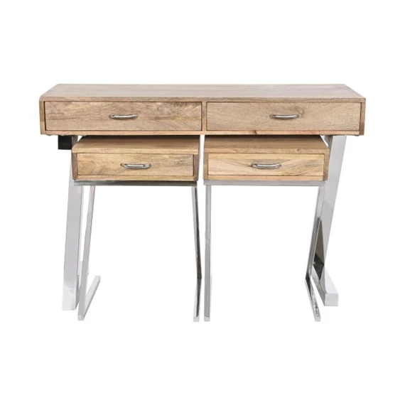 Konzolasztal szett 110x40x76 cm S/3