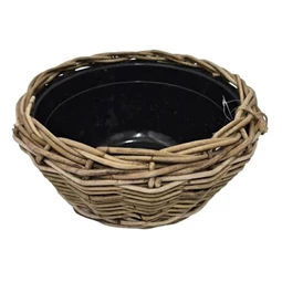 Kosár betéttel kerek 37x21 cm