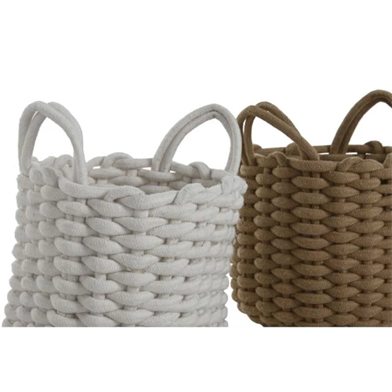 Kosár füllel kerek 25x25x20 cm 2 féle