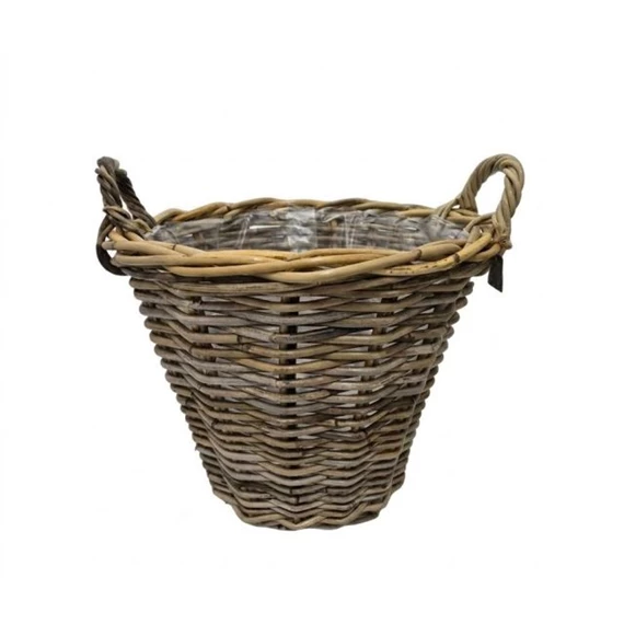 Kosár kerek bélelt füllel 40x30 cm