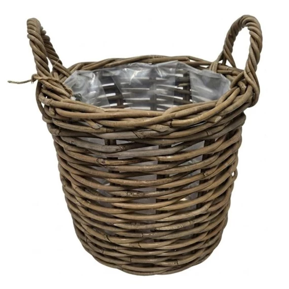 Kosár kerek bélelt füllel 43x38 cm