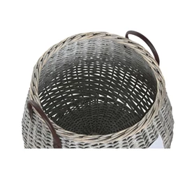 Kosár szett füllel, fonott 45x45x40 cm S/2