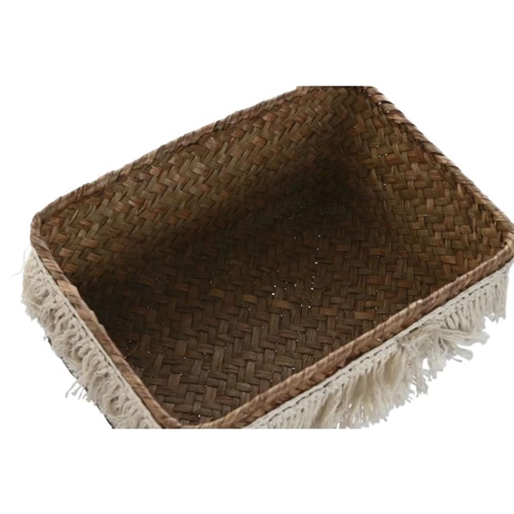 Kosár szett tetővel szögletes 23x17x10 cm S/3