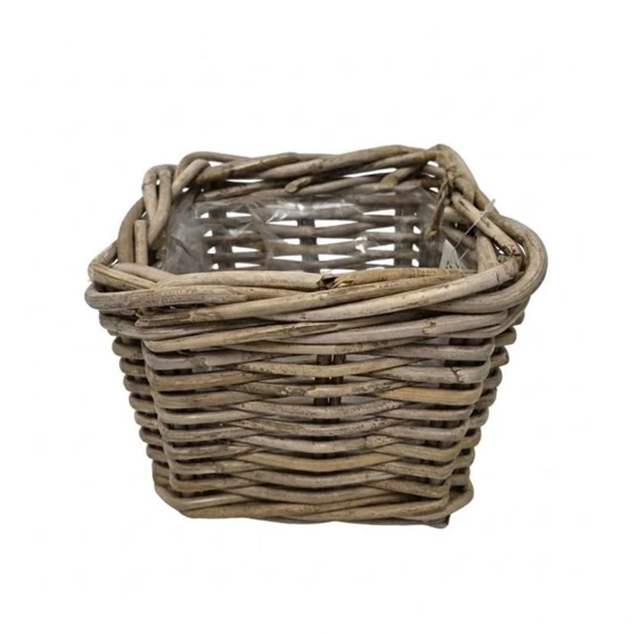 Kosár szögletes bélelt 27x27x25 cm