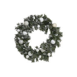 Koszorú 50 LED-es, havas 60x15x60 cm