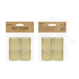 Krepp papír girland 5 cm 10 m arany S/4
