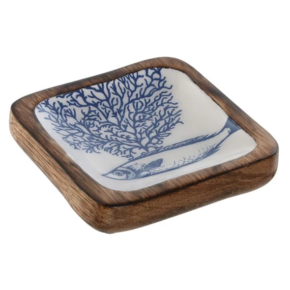 Kulcstartó tálca halakkal 11x11x2,5 cm