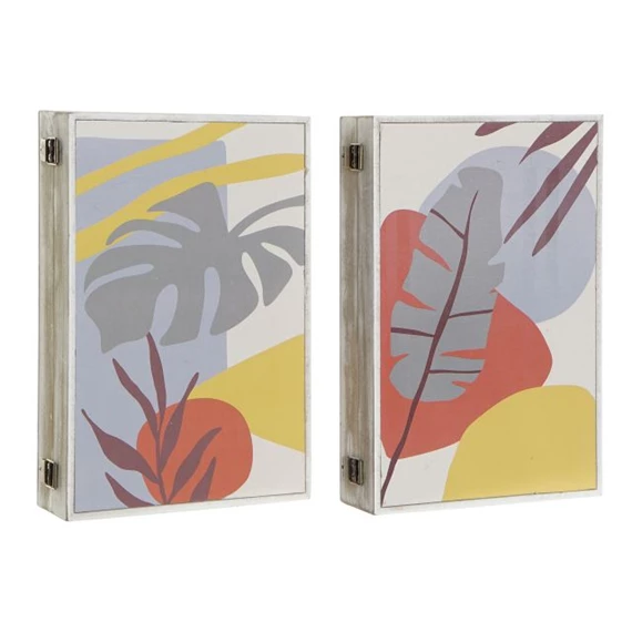 Kulcstartó trópusi mintás 20x6x30 cm 2 féle