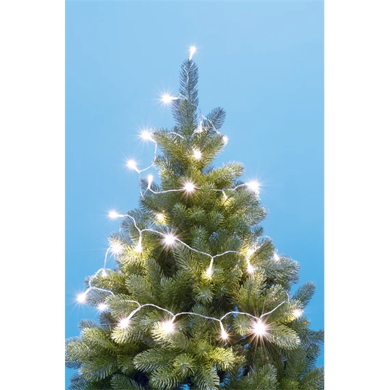 LED-es elemes fényfüzér, időzítős, 50 LED, 4,9 m