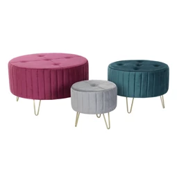 Lábtartó szett 80x80x45 cm S/3