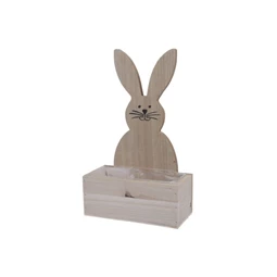 Láda ültethető nyúllal 17x8x28 cm