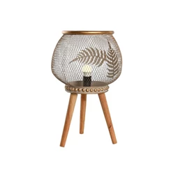 Lámpa asztali, leveles 33x33x51 cm