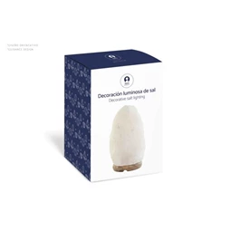 Lámpa asztali, sólámpa 23x23x17 cm