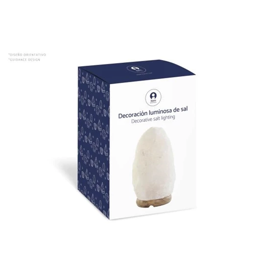 Lámpa asztali, sólámpa tál kövekkel 15x15x12 cm