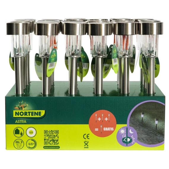 Lámpa leszúrható, szolár 5,5x28 cm