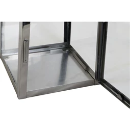 Lámpás krómozott 20x20x40 cm