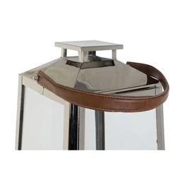 Lámpás krómozott 30x30x66 cm