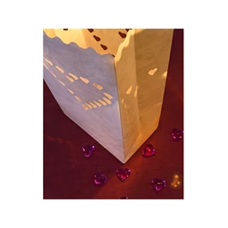 Lámpás zsákok gyertyákhoz 15x9x26 cm S/10