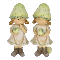 Lány eper kalapban álló 7x5x15,5 cm 2 féle