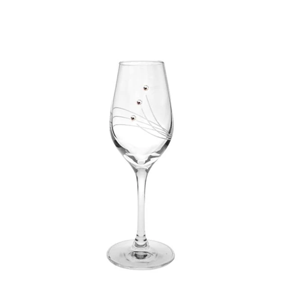 Likőrös pohár Swarovski kristállyal 75 ml 14,5x5,2 cm S/6
