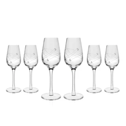 Likőrös pohár Swarovski kristállyal 75 ml 14,5x5,2 cm S/6