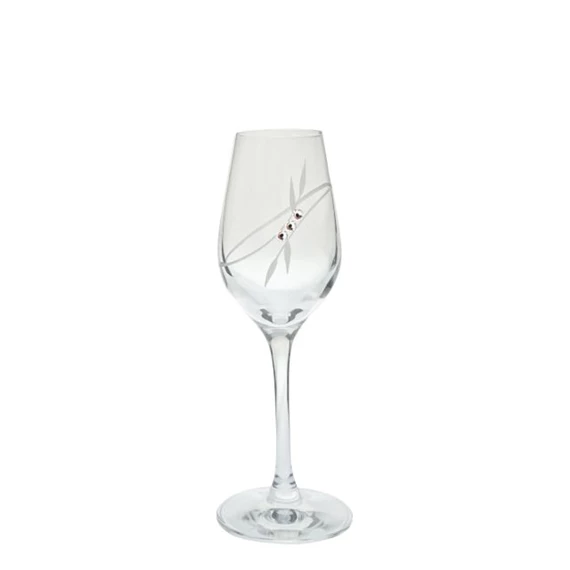 Likőrös pohár Swarovski kristállyal 75 ml 14,5x5,2 cm S/6