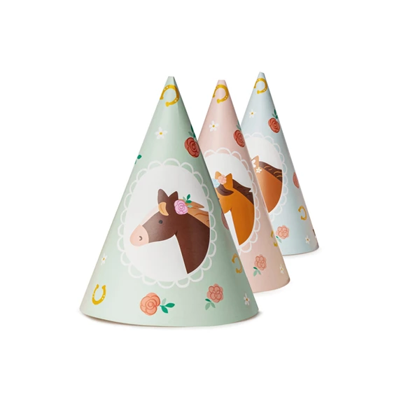 Party kalapok, lovas, kb. 16 cm, vegyes S/6