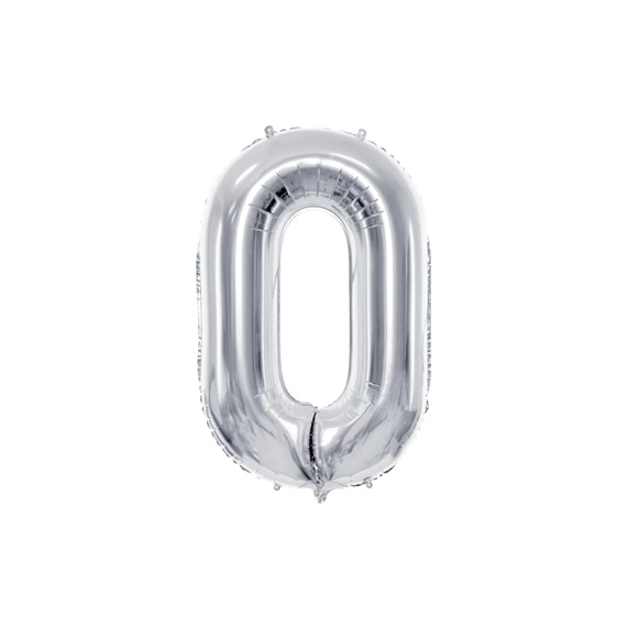 Lufi 0-ás szám fólia 72 cm ezüst