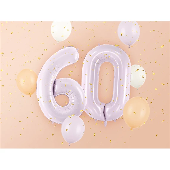 Lufi 0-s szám fólia 72 cm lila