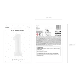 Lufi 1-es szám fólia 86 cm fehér