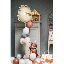 Lufi 1-es szám fólia macival 81x72 cm