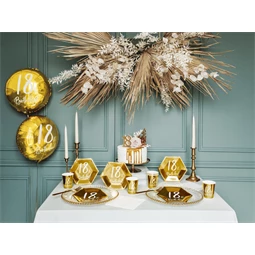 Lufi 18, születésnap fólia arany 45 cm