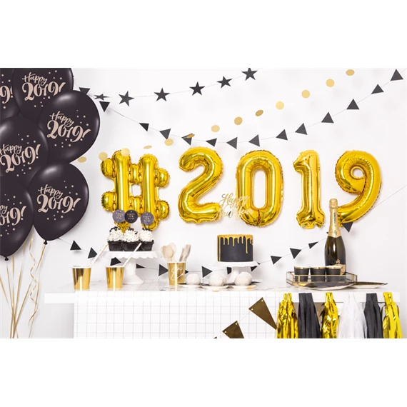 Lufi 1-es szám fólia 35 cm arany