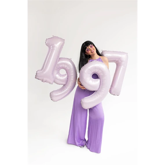 Lufi 1-es szám fólia 72 cm lila
