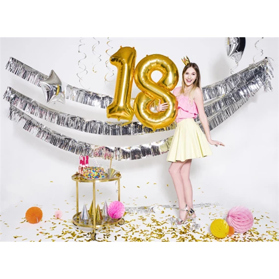 Lufi 1-es szám fólia 86 cm arany