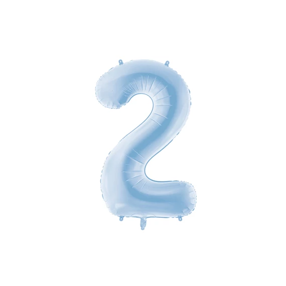 Lufi 2-es szám fólia 86 cm ködös kék