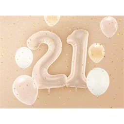 Lufi 2-es szám fólia 72 cm sötét bézs