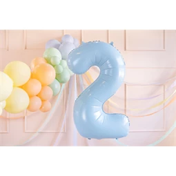 Lufi 2-es szám fólia 72 cm világoskék