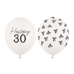 Lufi 30 cm, 30 darab, pasztell törtfehér S/50