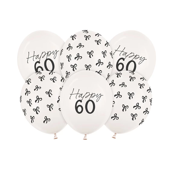 Lufi 30 cm 60 darab pasztell törtfehér S/6