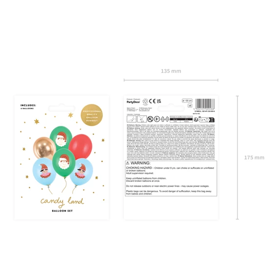 Lufi 30 cm candy land mix S/6