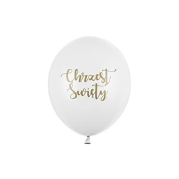 Lufi 30 cm chrzest swiety pasztell tiszta fehér S/50