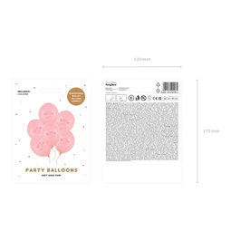 Lufi 30 cm cipőcske pasztell babarózsaszín S/6