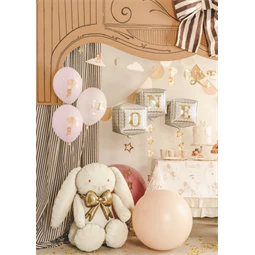 Lufi 30 cm egérke 1-es szám halvány rózsaszín S/6