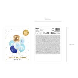 Lufi 30 cm egy év pasztell világoskék S/6