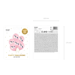 Lufi 30 cm kis ló pasztell halvány rózsaszín S/6