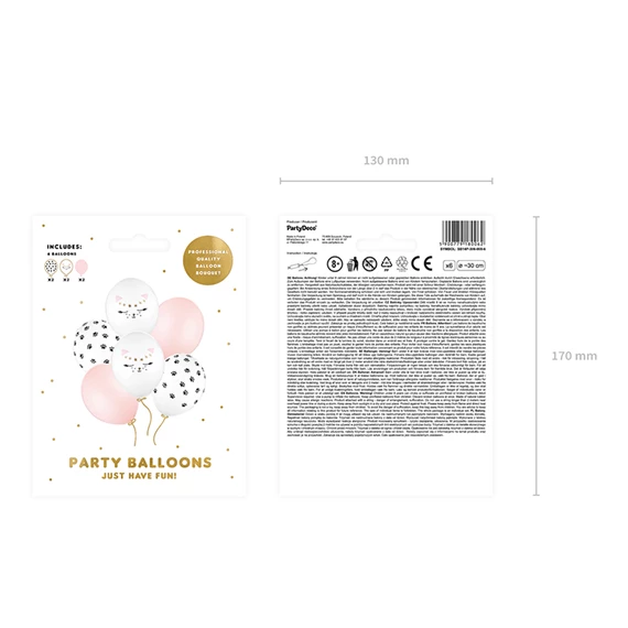 Lufi 30 cm macska mix S/6