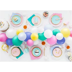 Lufi 30 cm pasztell rózsaszín S/10