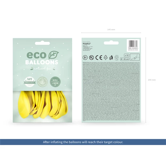 Lufi 30 cm pasztell sötét sárga S/10