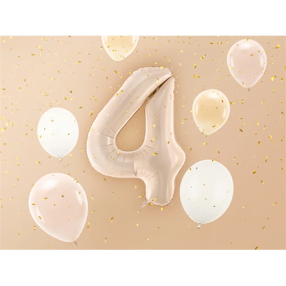 Lufi 4-es szám fólia 72 cm sötét bézs